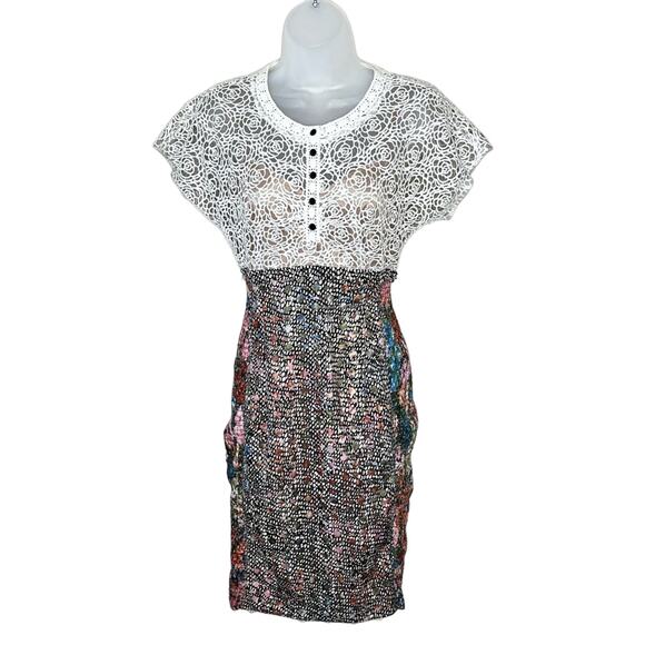 ANTHROPOLOGIE Beguile By Byron Lars Lace Study Dress Size 2 Cocktail Boho Party - Picture 3 of 8